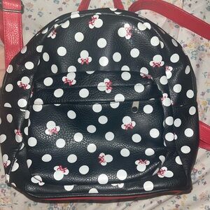 Disney Black and White Polka Dot Backpack